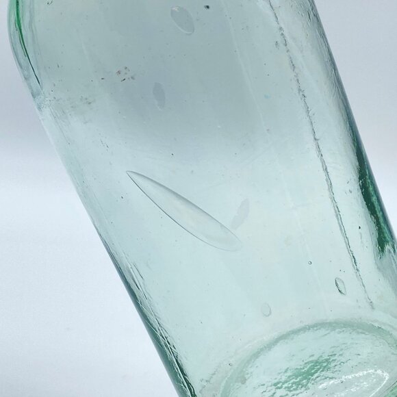 Early Heavy Bottle Jar UV Reactive No Chips No Breaks Collectible Primitive Farm - Picture 8 of 13